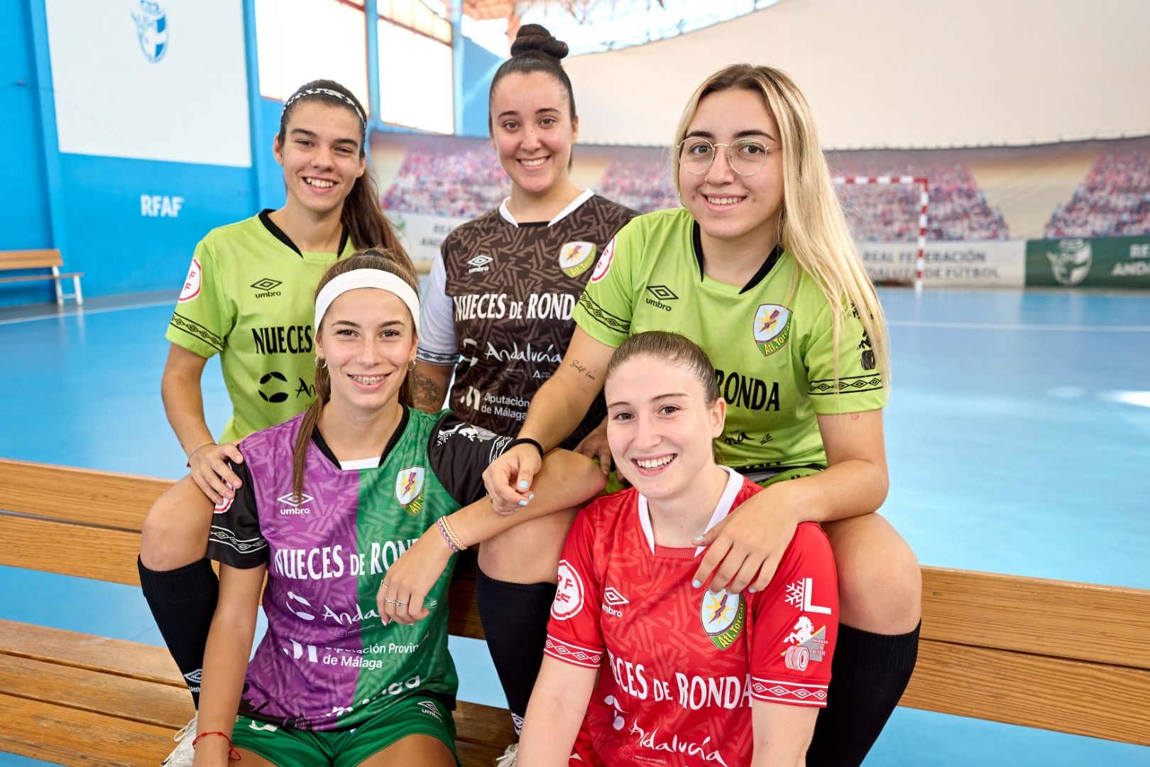 Nuevas camisetas del equipo de fútbol sala femenino Atlético Torcal