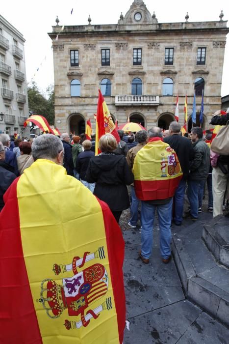 Manifestación en Gijón por la unidad de España