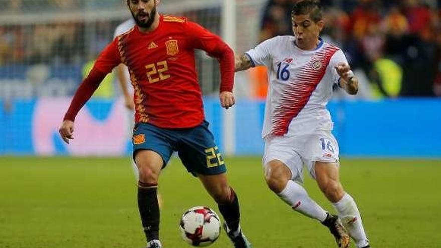 Partido amistoso entre España y Costa Rica.