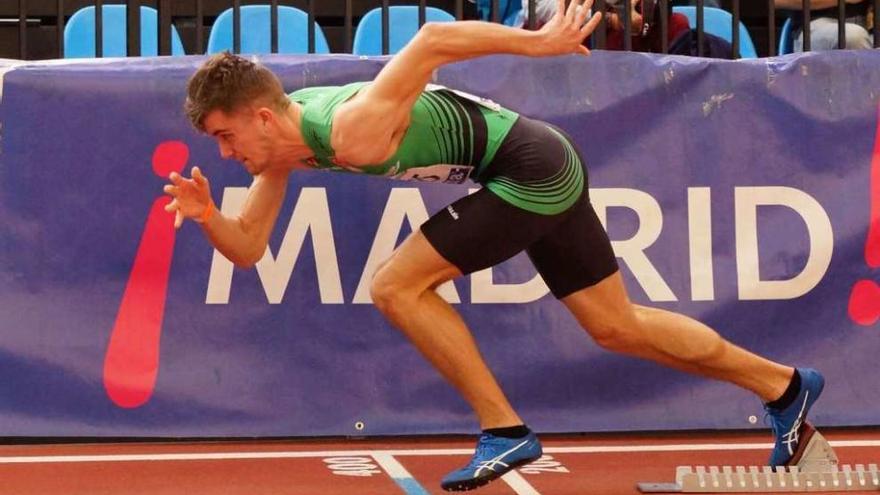 Mauro Triana durante su participación en el Campeonato de España absoluto de 2016.