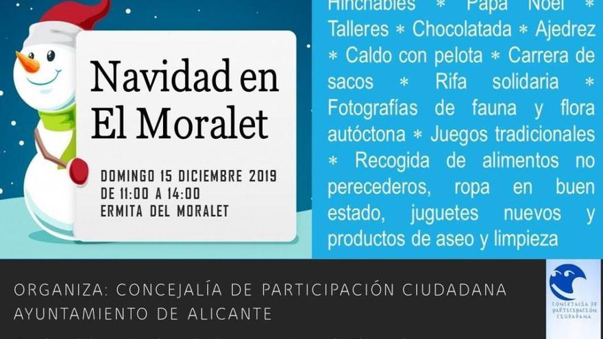 Cartel del acto del próximo domingo en el Moralet