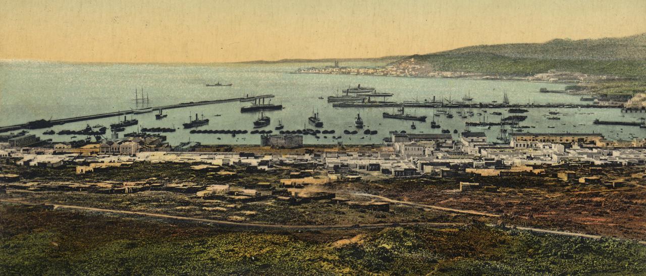 Imagen del Puerto de La Luz, en Las Palmas de Gran Canaria, en 1912.