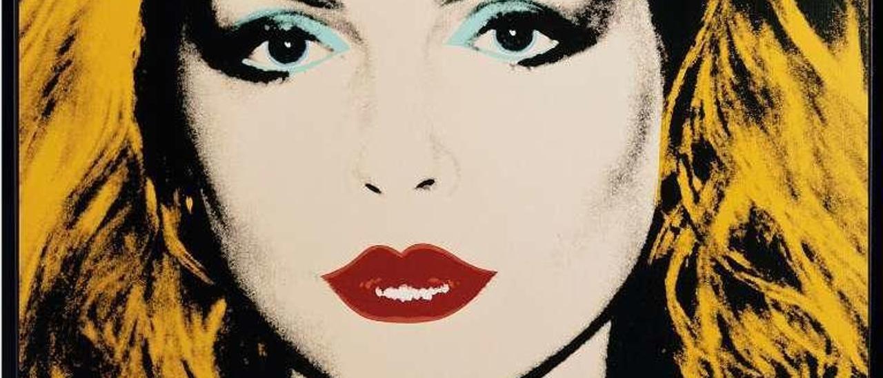 Retrato de Debbie Harry, obra de Warhol de 1980.