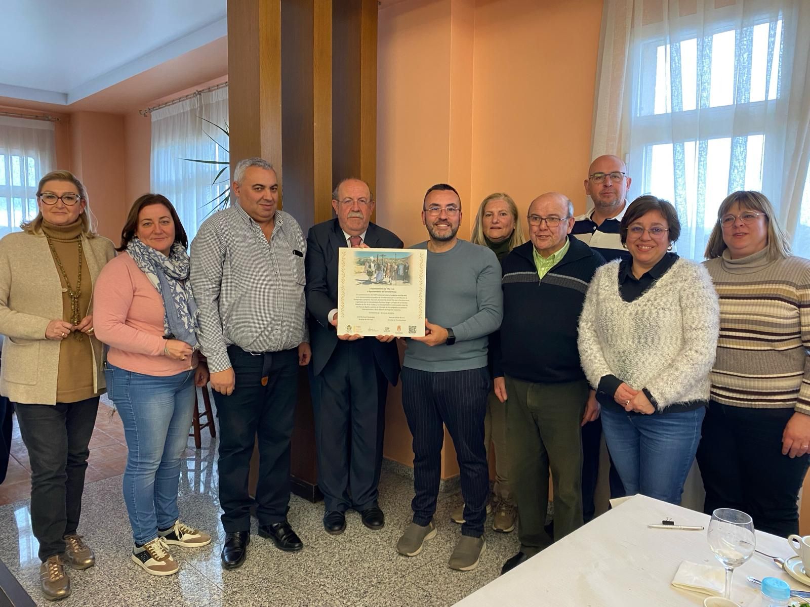 Las imágenes de la peregrinación cuaresmal de Vila-real a Torrehermosa, localidad natal de Sant Pasqual