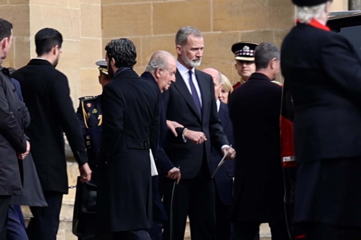 Felipe VI y Juan Carlos I se rencuentran en Windsor