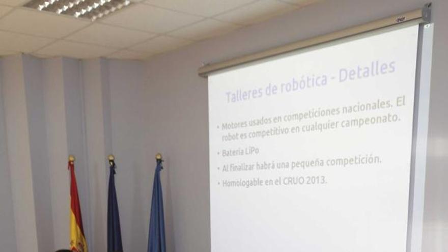 Presentación de los talleres de robótica.