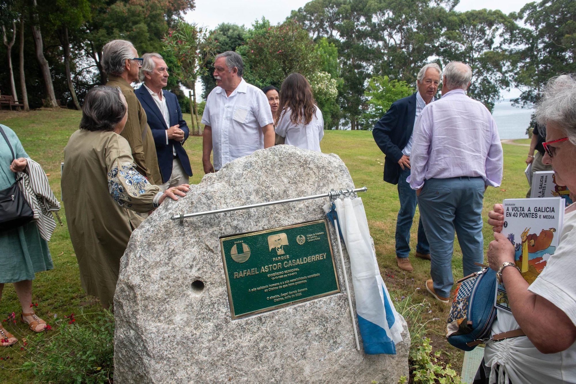Inauguración del parque Rafael Castor Casdelrrey en Bastiagueiro