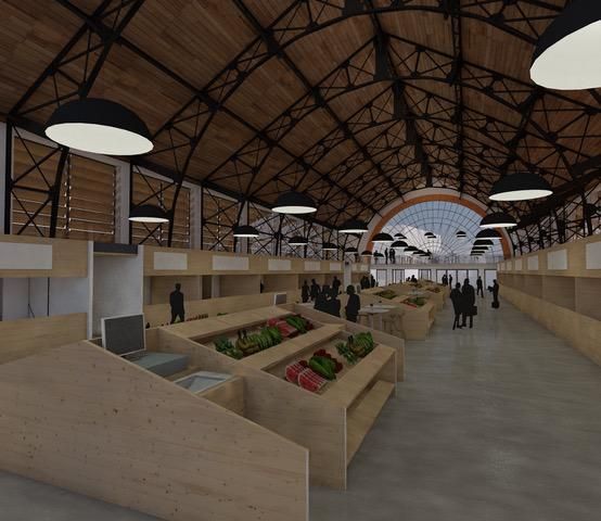 Planos del futuro Mercado de Abastos de Zamora.