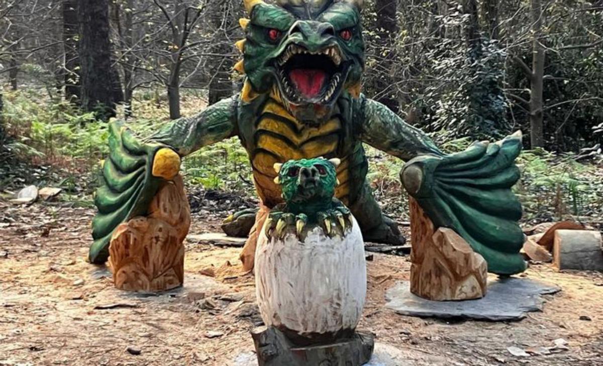 El dragón que custodia la Aldea Grobit. | FdV
