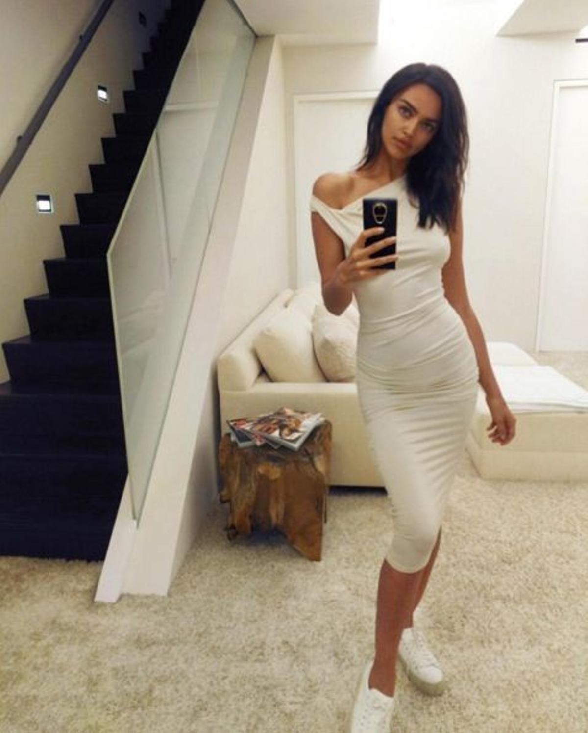 Los 'selfies' en el espejo de Irina Shayk