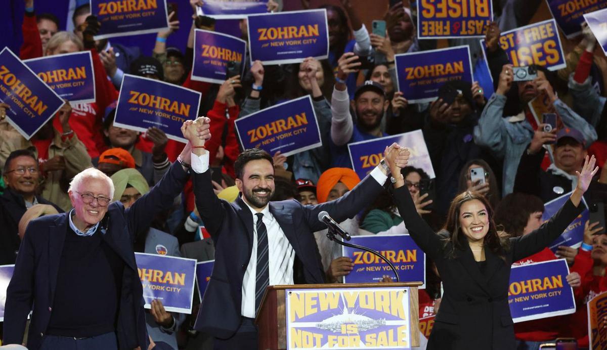 Un deixeble de Sanders  a la meca del capitalisme