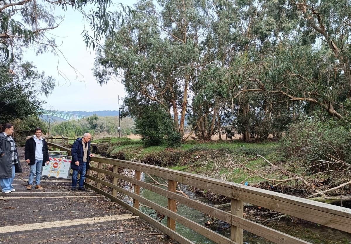 El alcalde visitó la zona de actuación. | FDV