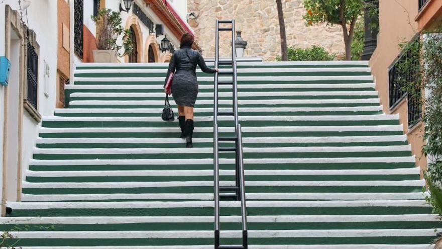 Calle en la que irán las escaleras.