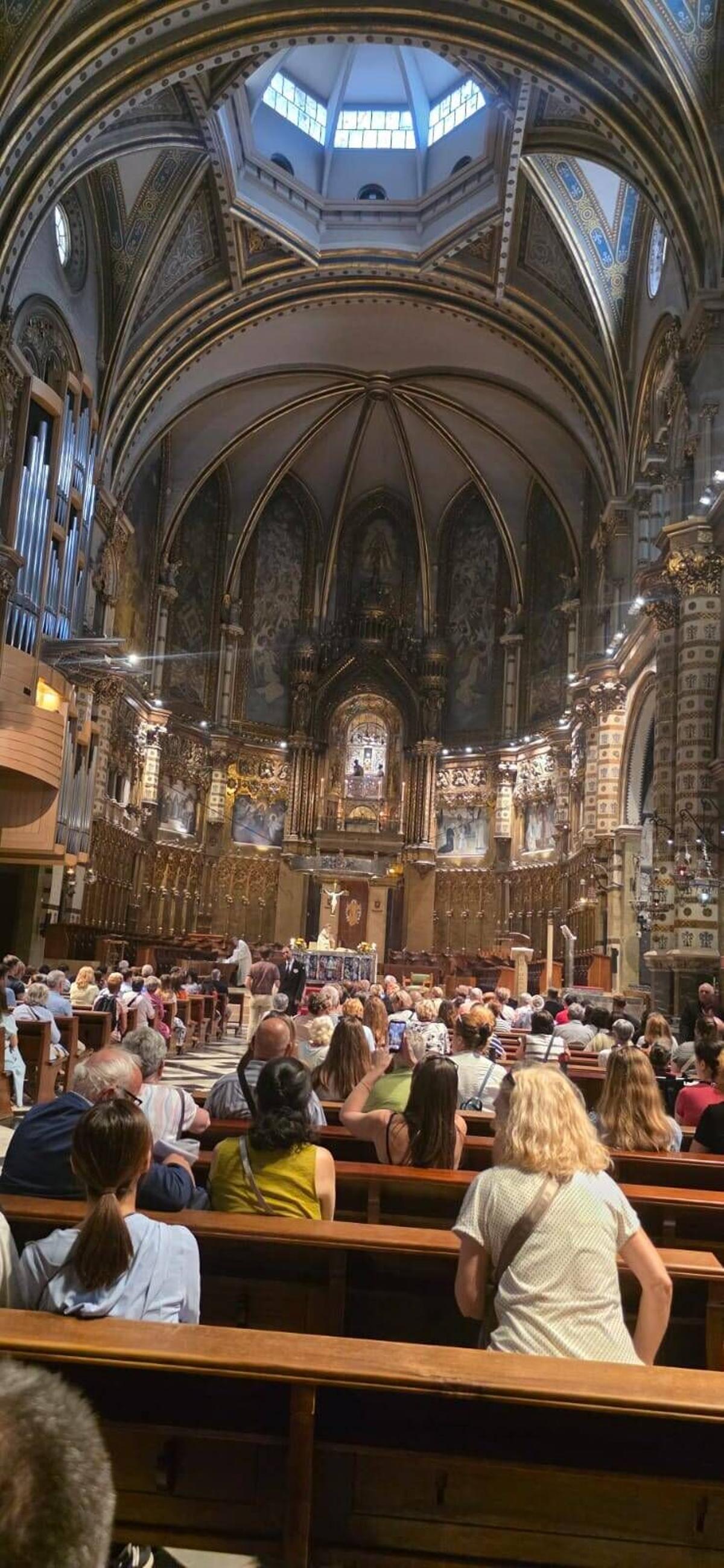 Imatges de la pujada de la Grada d'Animació a Montserrat
