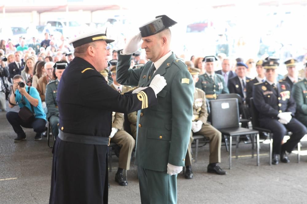 Actos del Día de la Hispanidad en la comandancia de la Guardia Civil de Gijón