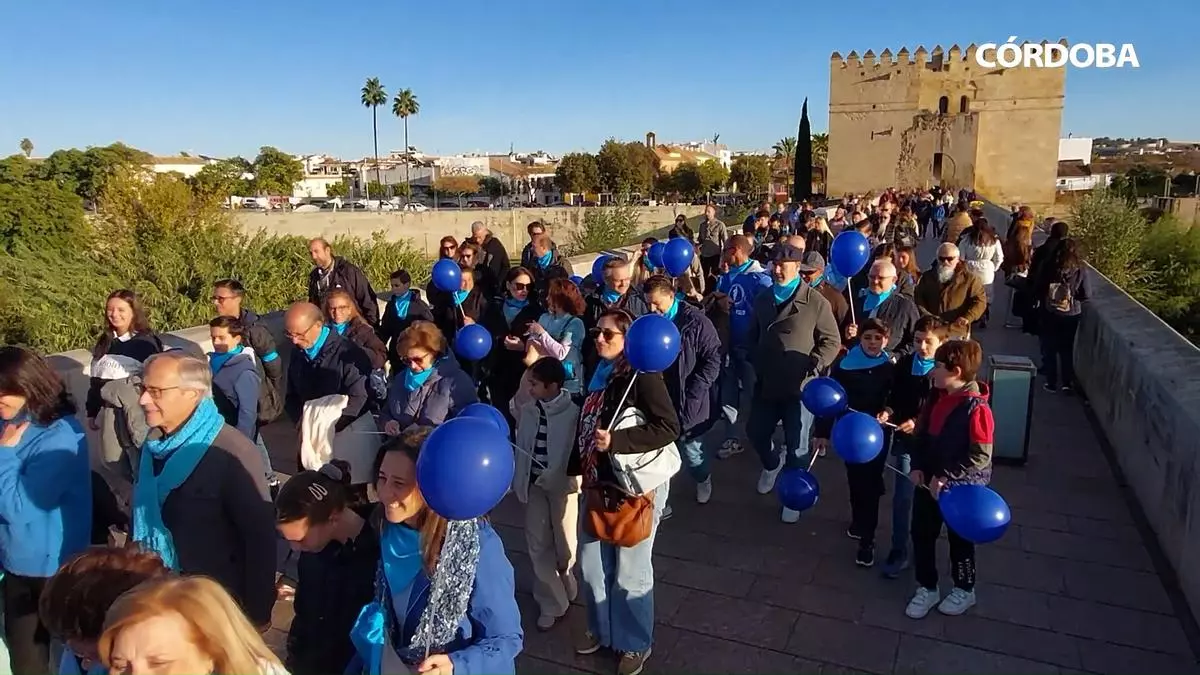 Un cielo azul de globos en Córdoba para despertar la conciencia sobre la diabetes