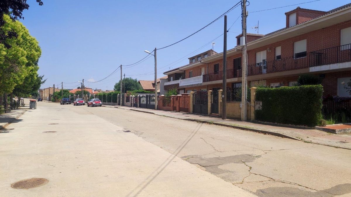 Zona de viviendas a la entrada de Quiruelas de Vidriales en la que se produjo el suceso.