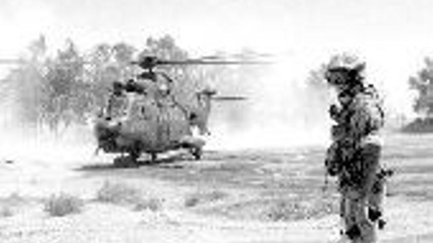 Los helicópteros Superpuma españoles llegan a Diwaniya