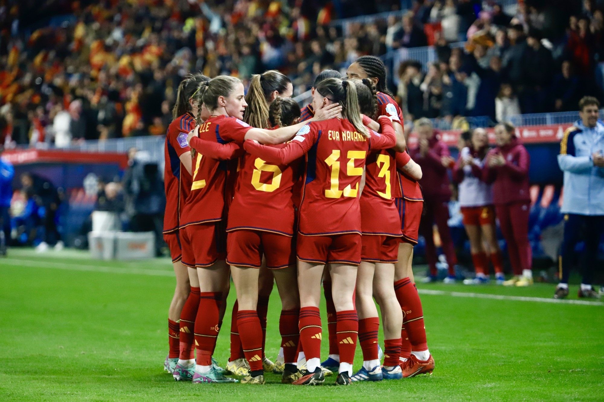 La victoria de la selección femenina de fútbol ante Suecia en La Rosaleda, en imágenes