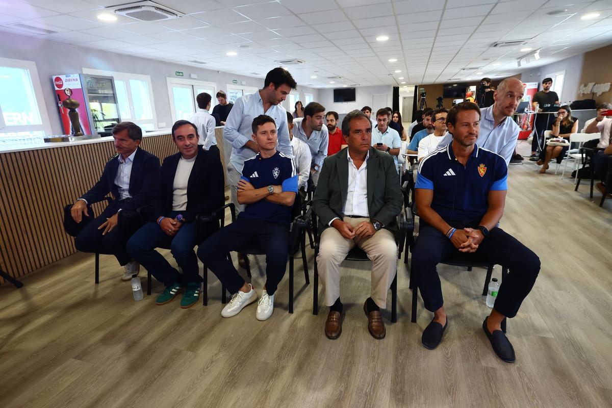 Lalo, Lee, Ander, Forcén y Aitkenhead, justo antes del acto.