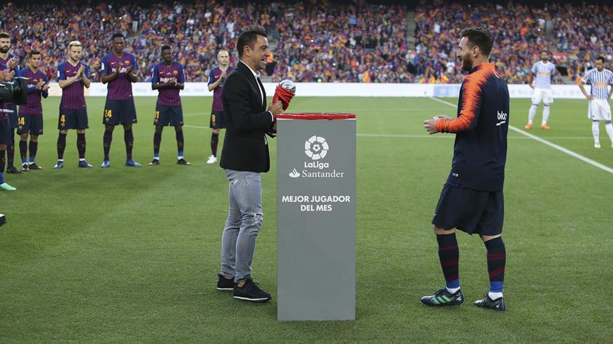 Xavi y Messi, dos leyendas del FC Barcelona