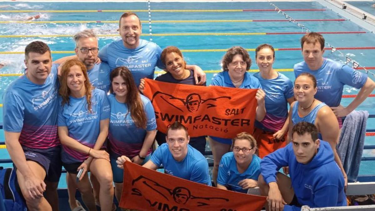 Els màsters del Swimfaster sumen medalles a l’Open AQM