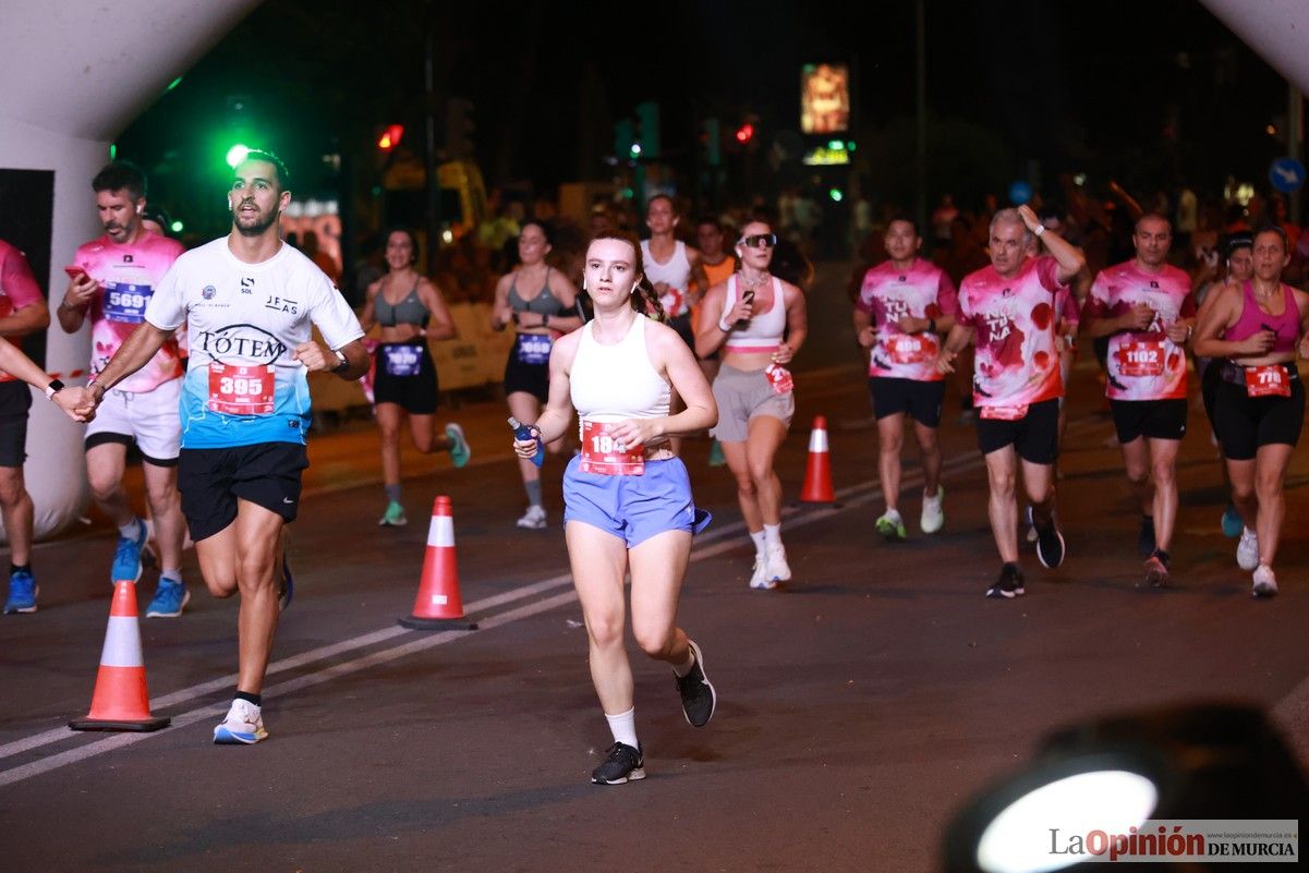 Las mejores imágenes de la carrera nocturna de Murcia