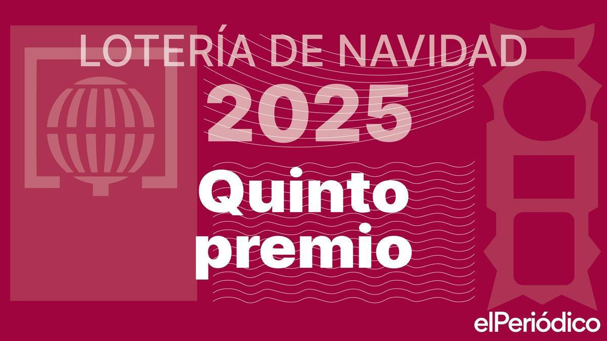Quinto premio de la Lotería de Navidad 2025
