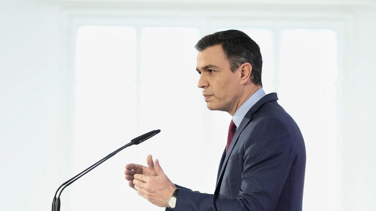 El presidente del Gobierno, Pedro Sánchez, presenta el informe de rendición de cuentas del Gobierno de España correspondiente a 2021.