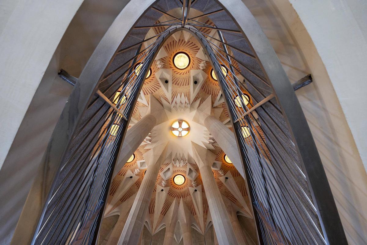 Sala Crucero, en el interior de la torre de Jesús de la Sagrada Familia.