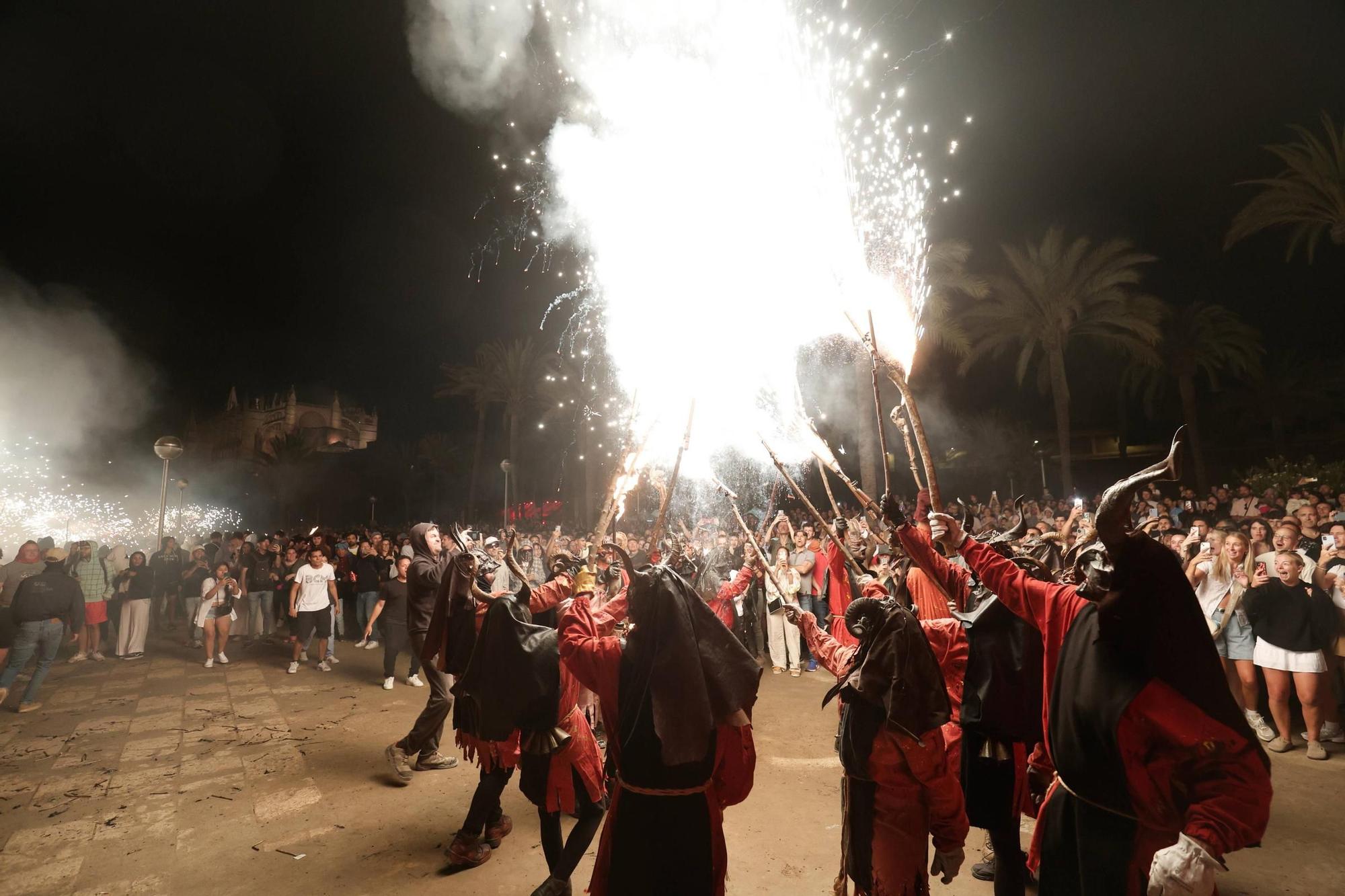 Correfoc de sant Joan en el Parc del Mar