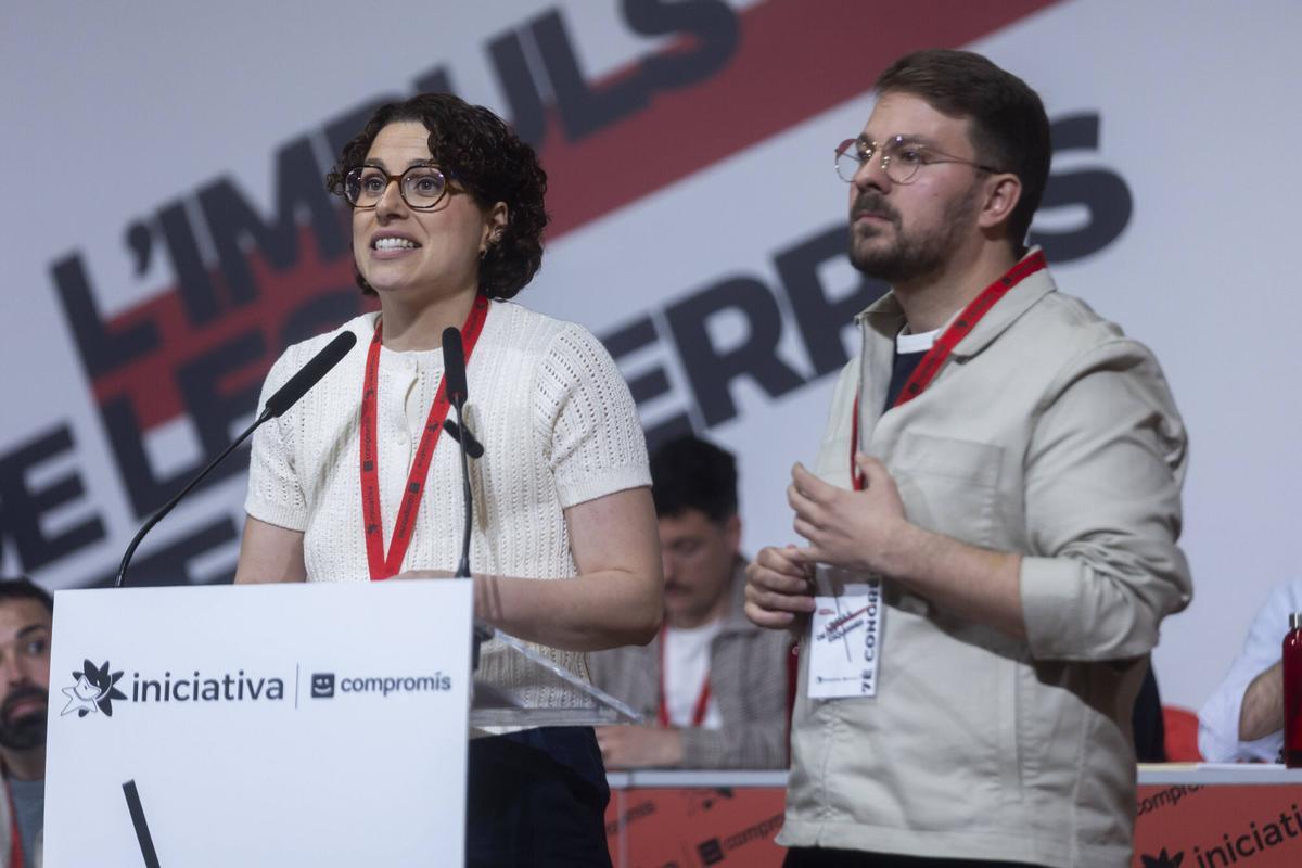 Valencia. VLC. Septimo congreso de Iniciativa del Poble Valencia en la que Aitana Mas y Alberto Ibañez han dejado la presidencia del partido, la ha asumido Carles Esteve y ha vuelto Monica Oltra para disputar la alcadia de Valencia
