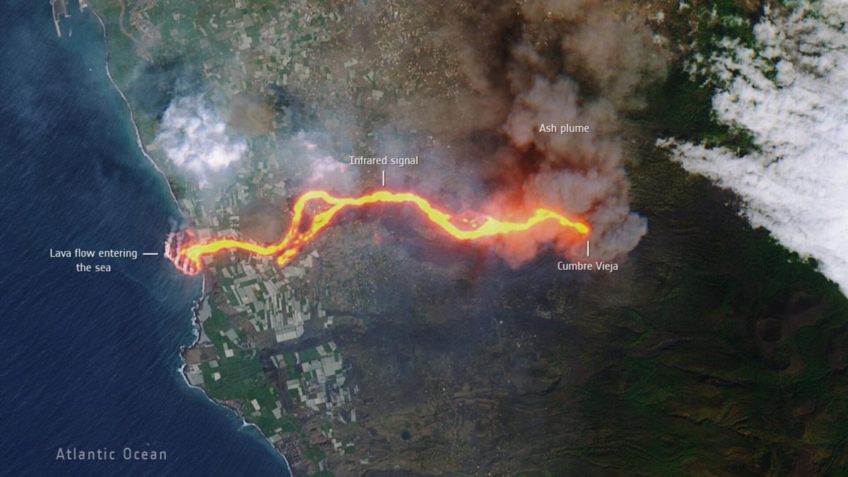 La Palma, plano satélite