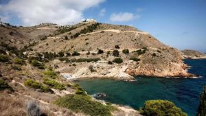 Una parte de la Serra Gelada de Benidorm.