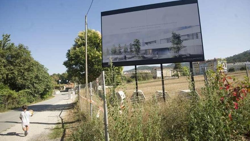 Parcela en la que se construirán la guardería y la residencia.