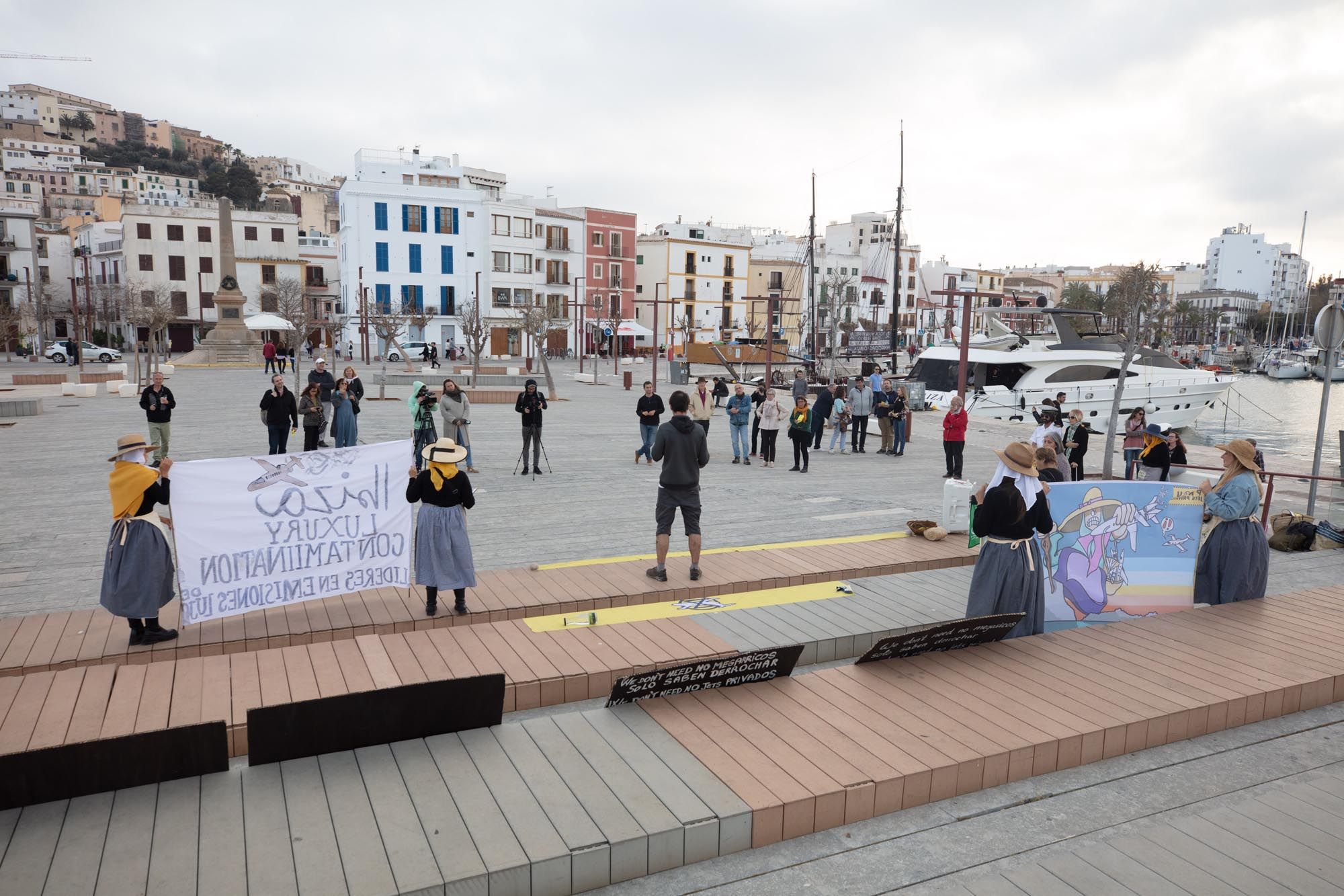 Protesta contra los jets privados en Ibiza