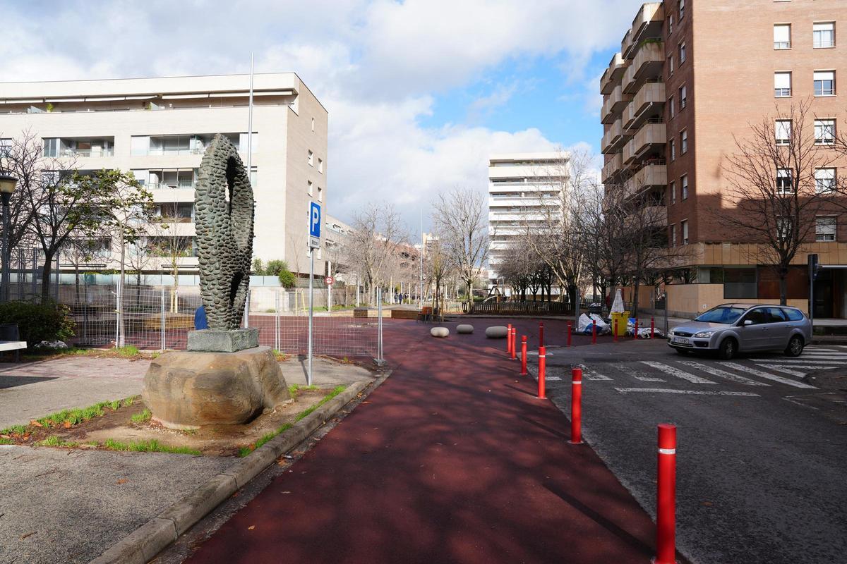 L'estat actual de l'entorn de la parròquia de Sant Pau.