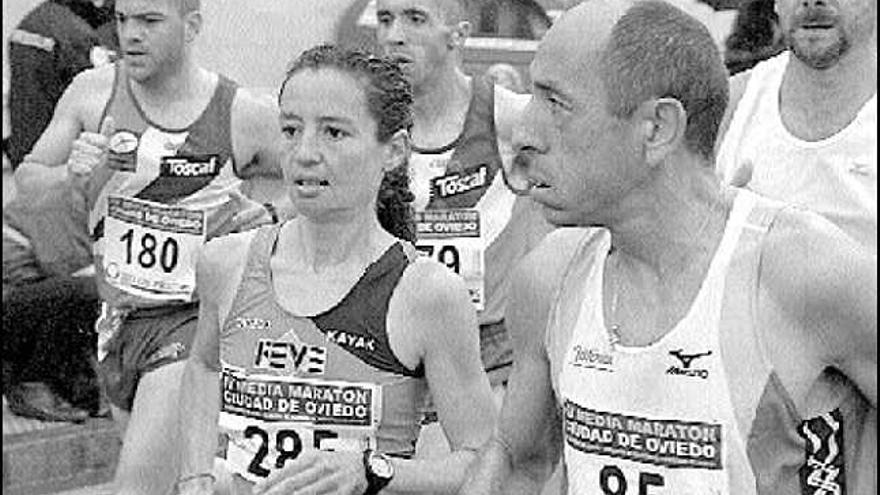 Esther Álvarez, durante un momento de la carrera del pasado año.