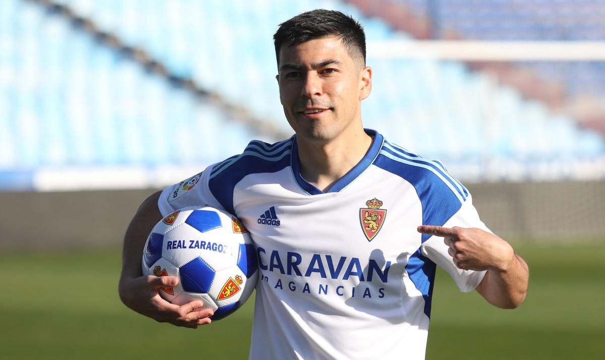 PRESENTACION DE TOMAS ALARCON. NUEVO JUGADOR DEL REAL ZARAGOZA
