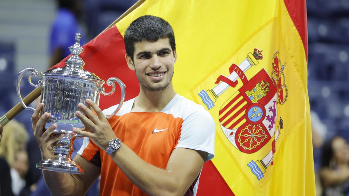 Carlos Alcaraz, el sexto número uno del tenis español.