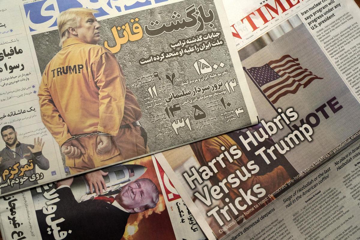 Varios diarios iraníes reaccionan a la victoria de Donald Trump en las elecciones presidenciales.