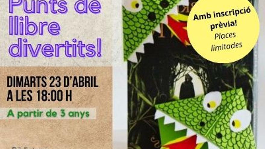 Taller de Sant Jordi: Punts de llibre divertits!