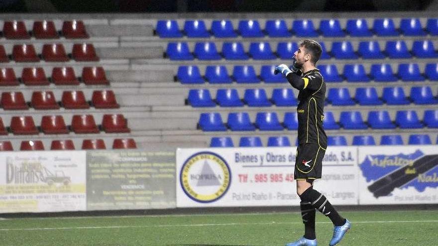 Javi Díaz, en el duelo ante el Silva de Copa Federación.