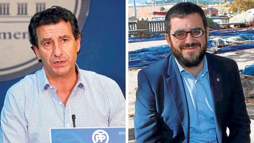 El diputado del PP Biel Company, y el conseller Vicenç Vidal.