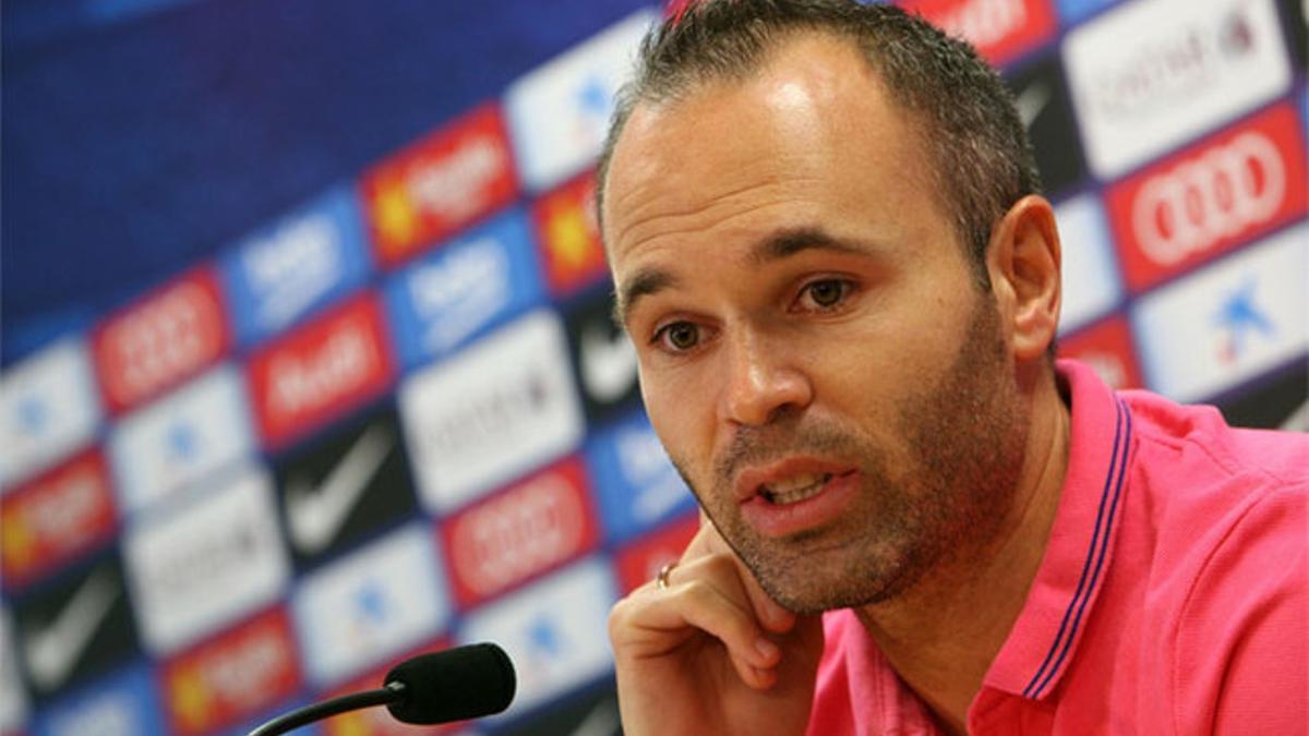 Andrés Iniesta, centrocampista del FC Barcelona, habló sobre la previa de la final de la Copa del Rey contra el Ahletic Club