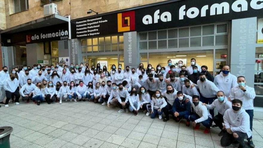 Estudiantes y profesores de AFA.