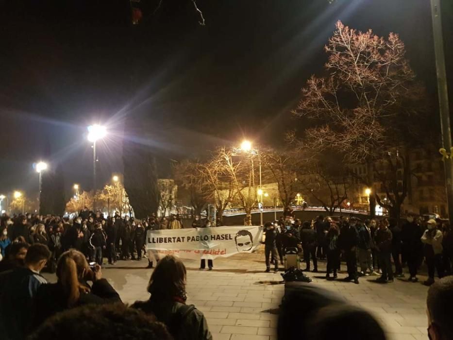 Nous disturbis a Girona després de la protesta proHasél