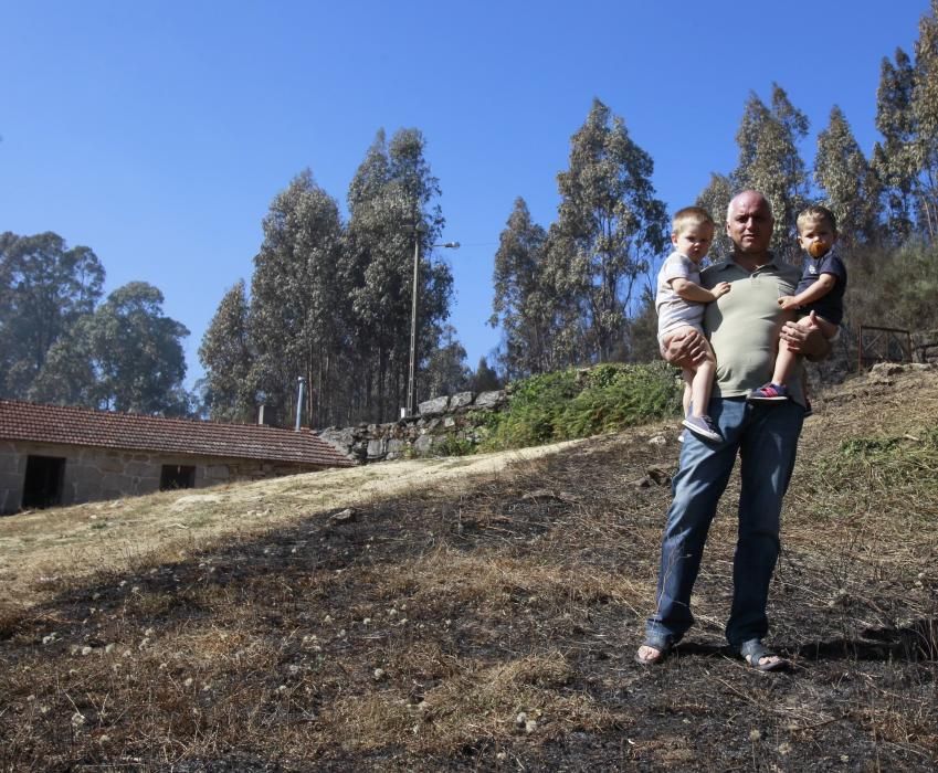 El combate contra el fuego, en Mondariz