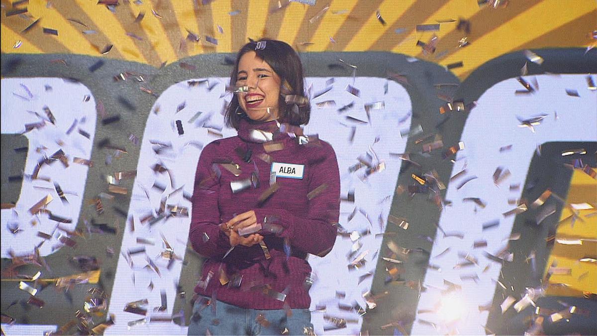 Alba Navajas, momentos después de acertar la pregunta ganadora y llevarse un bote de más de 80.000 euros