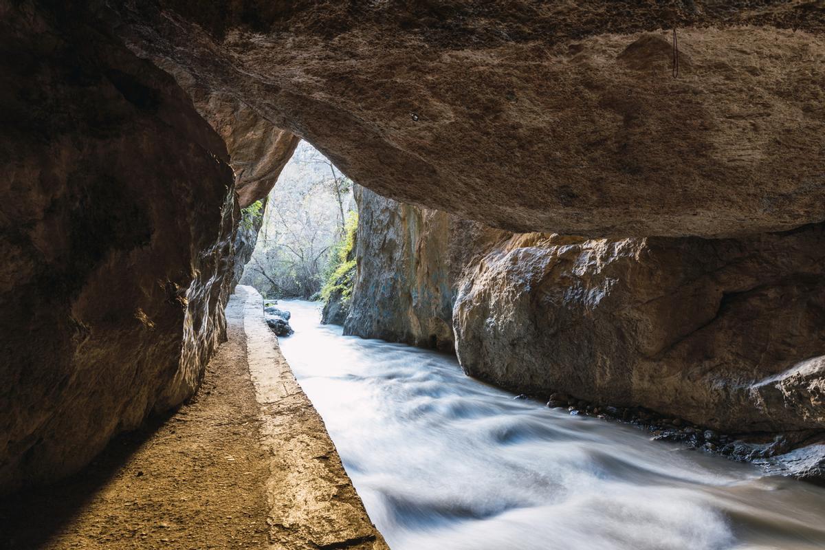La entrada de la Cueva de las Palomas